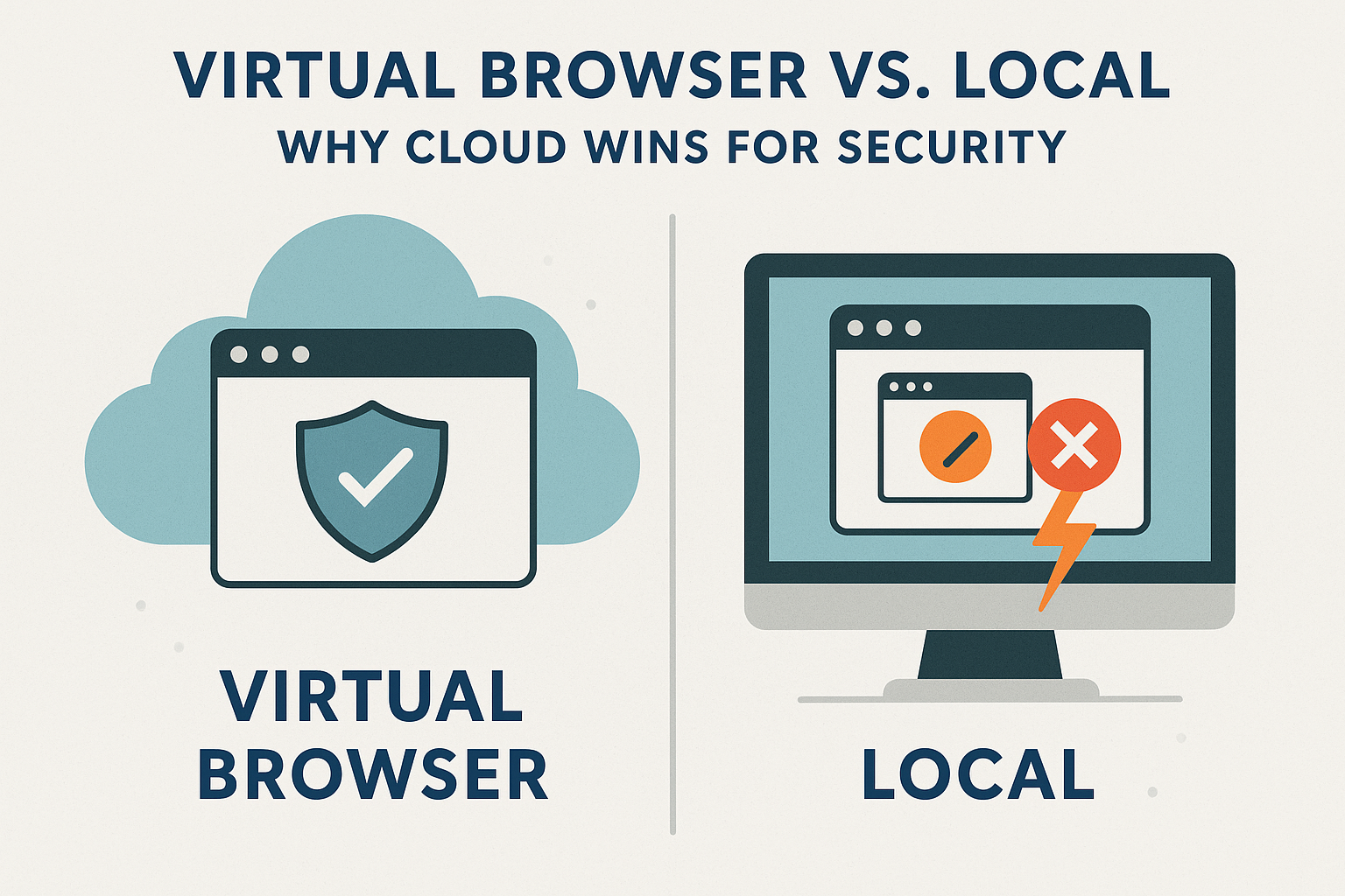 Virtual Browser vs Local: Why Cloud Wins for Security