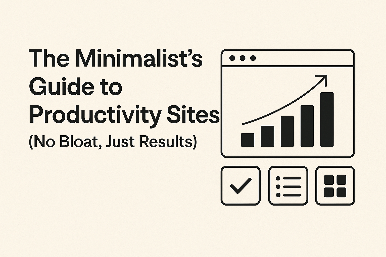 The Minimalist’s Guide to Productivity Sites (No Bloat, Just Results)