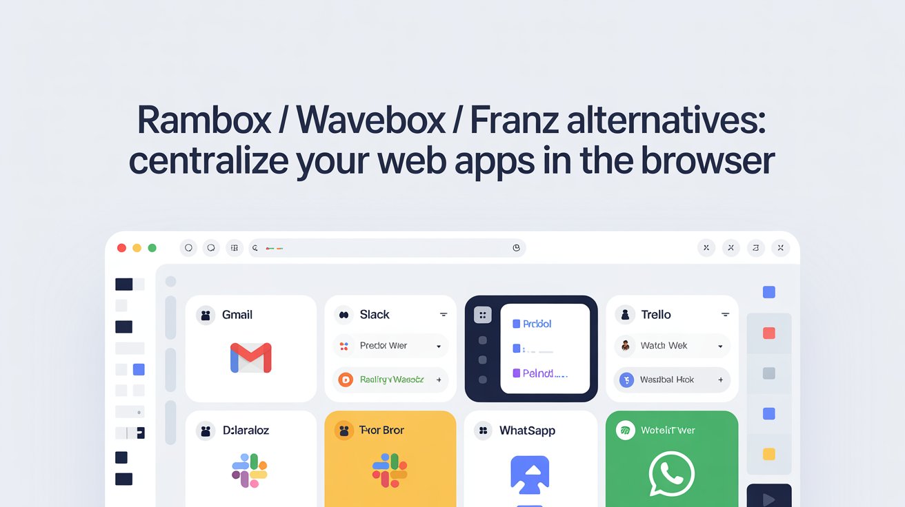Rambox / Wavebox / Franz Alternatives: Centralize Your Web Apps in the Browser