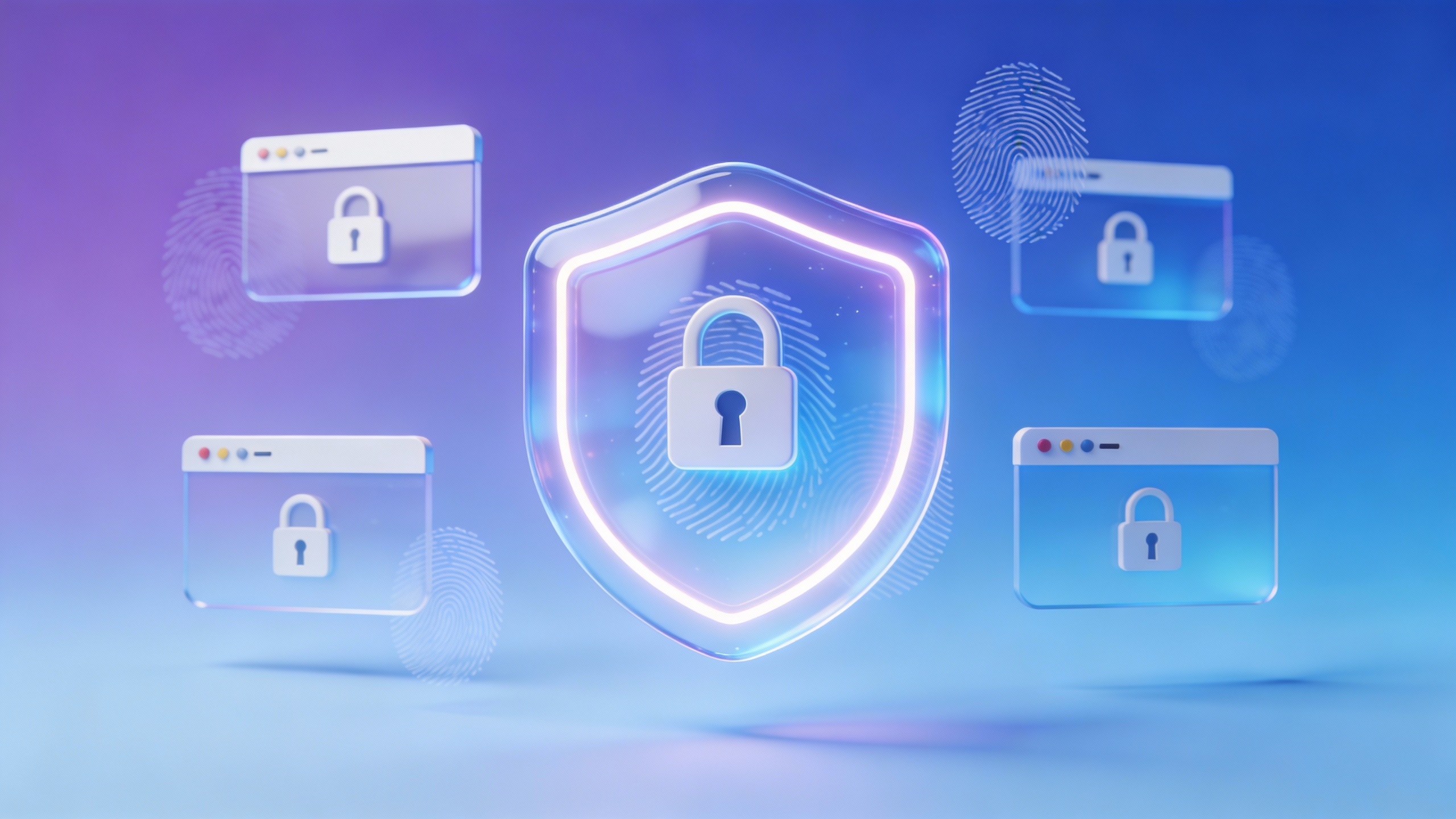 Modern tech illustration showing browser isolation concept for Browser Fingerprinting Protection.
  