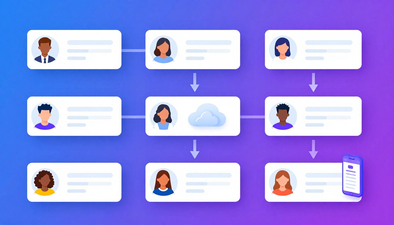 Isometric illustration of multi-account management with How To Manage Multiple Instagram Accounts.