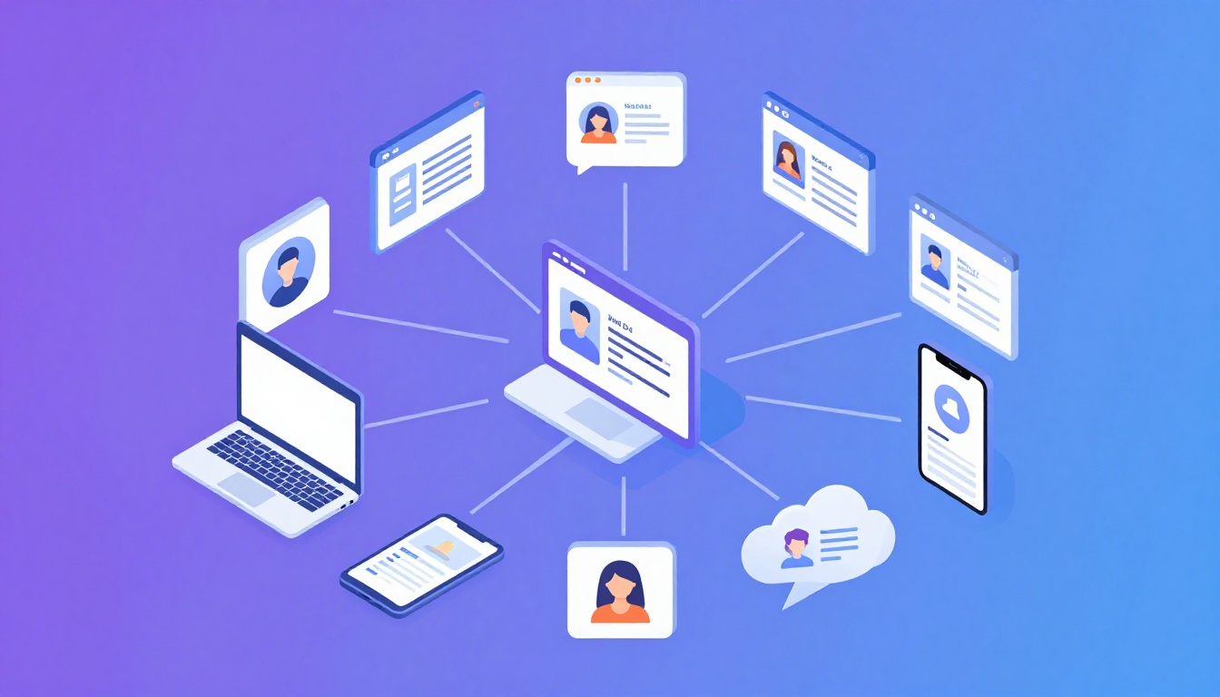 Isometric illustration of multi-account management with How Do I Manage Multiple Instagram Accounts.