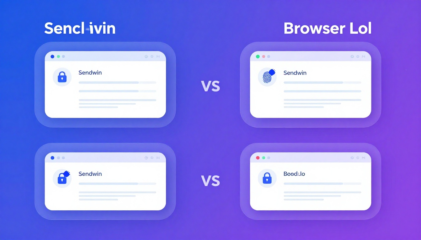 Modern tech illustration showing browser isolation concept for Sendwin Vs Browser Lol.
        Multi