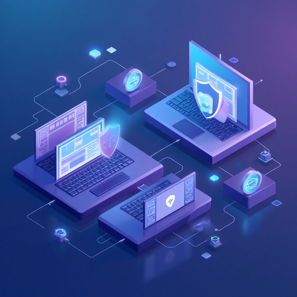 Modern tech illustration for Anonymous Browsing Without Tor featuring browser isolation.
Iso
