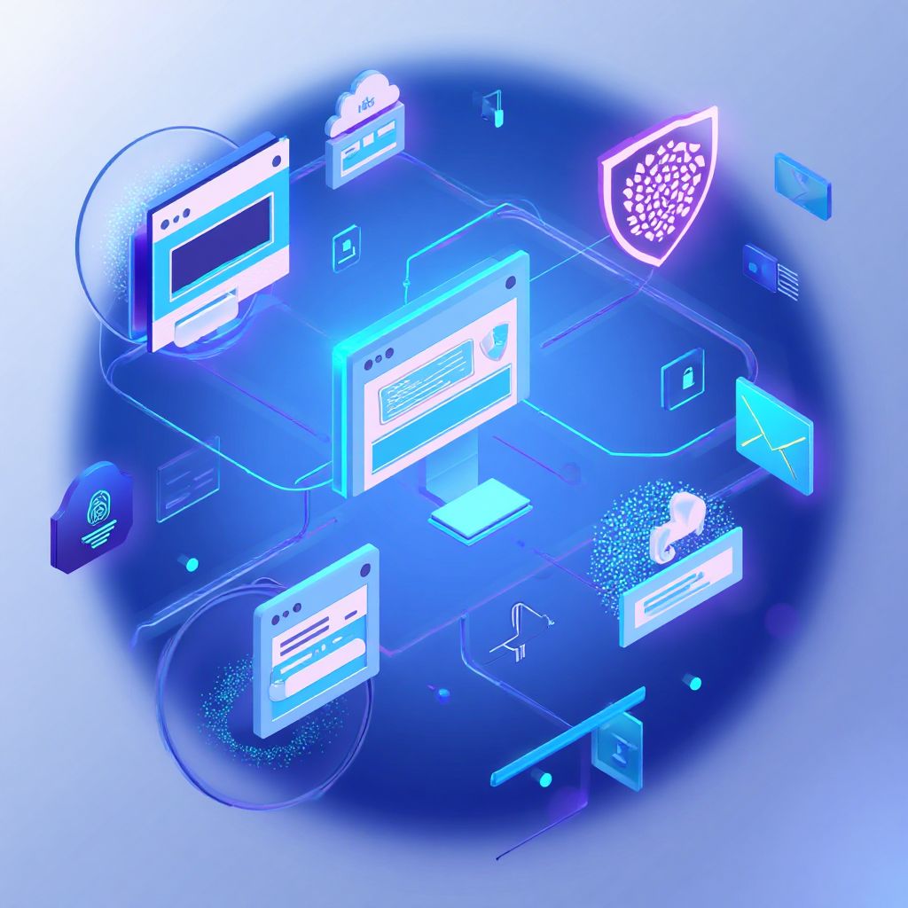 Modern tech illustration showing browser isolation concept for Cloud Browser Security Best Practices