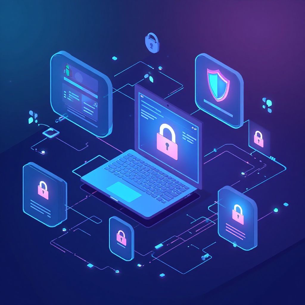 Modern tech illustration showing browser isolation concept for Tor Browser Vs Antidetect Browser.
  