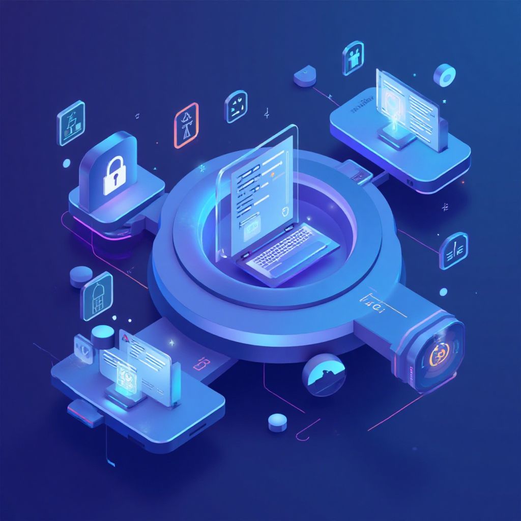Modern tech illustration showing browser isolation concept for Antidetect Browser For Bonus Abuse Pr