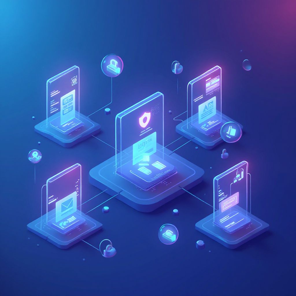 Modern tech illustration showing browser isolation concept for Antidetect Browser For Market Researc