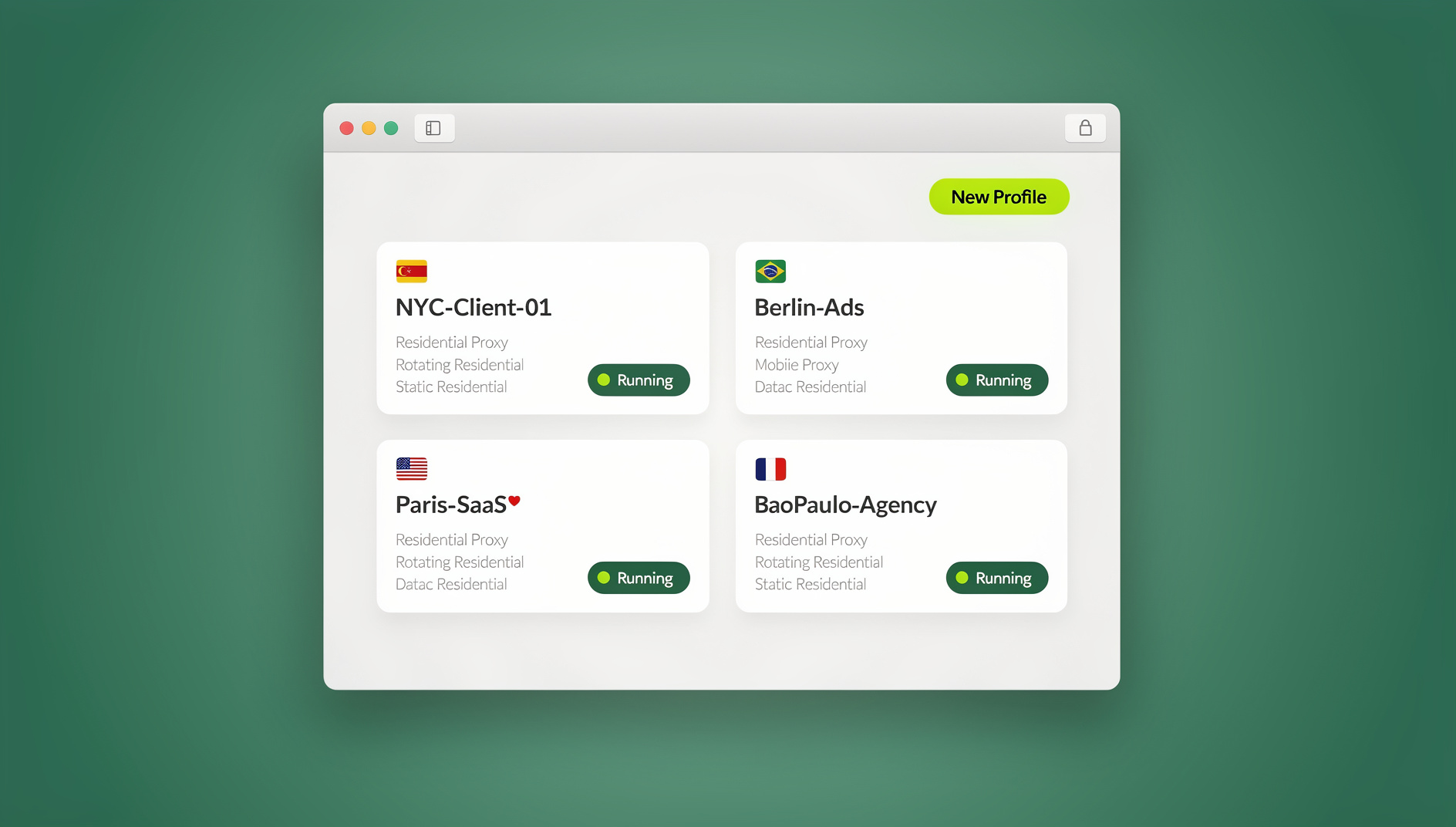 Best Proxy Browsers: Top 14 Free & Paid Picks (2026) — Send.win dashboard