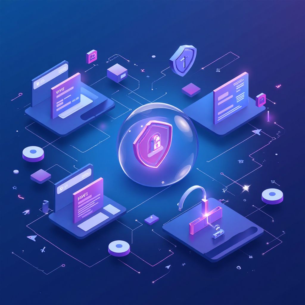 Modern tech illustration showing browser isolation concept for Permissions Api Fingerprinting.
     