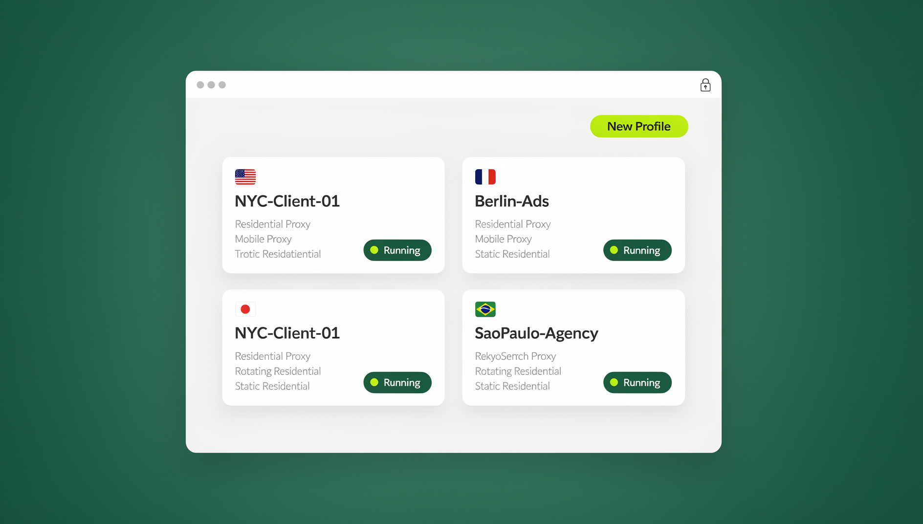 Send.win dashboard illustrating selenium antidetect browser python