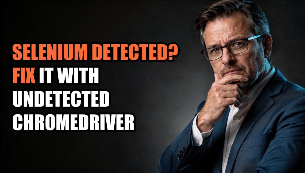 Selenium Detected? Fix It With Undetected ChromeDriver
