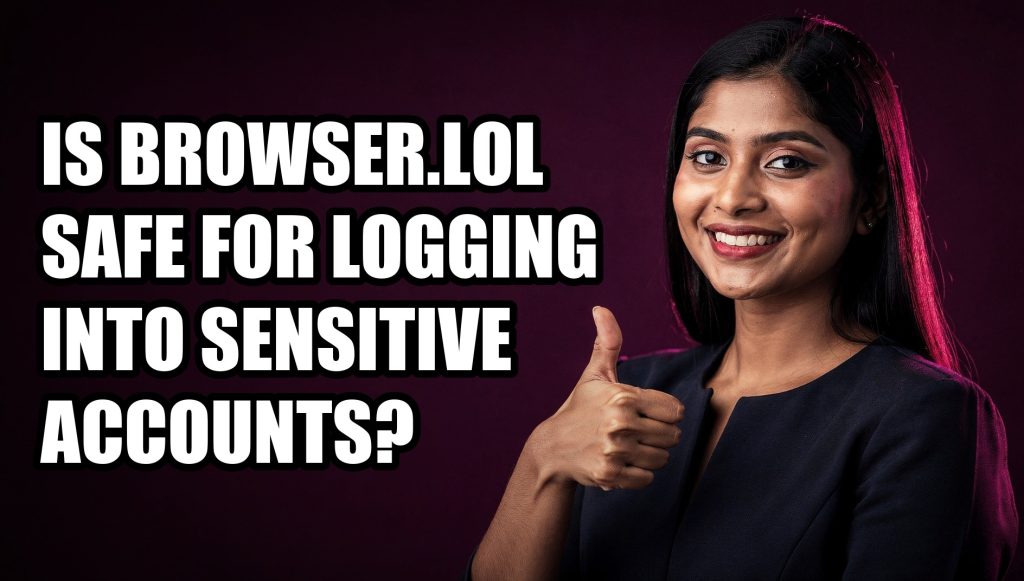 Is Browser.lol Safe for Logging Into Sensitive Accounts?