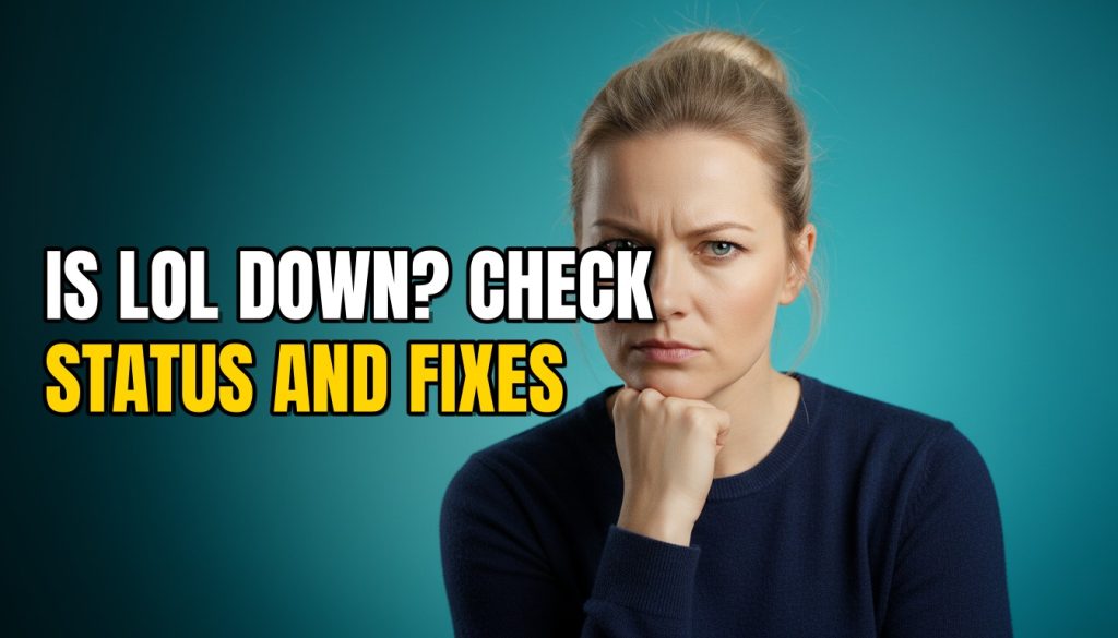 Is LoL Down? Check Status and Fixes