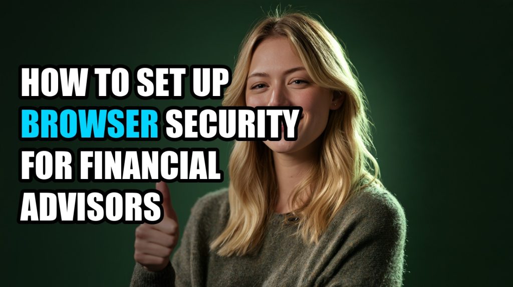 How to Set Up Browser Security for Financial Advisors