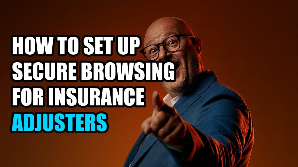 How to Set Up Secure Browsing for Insurance Adjusters