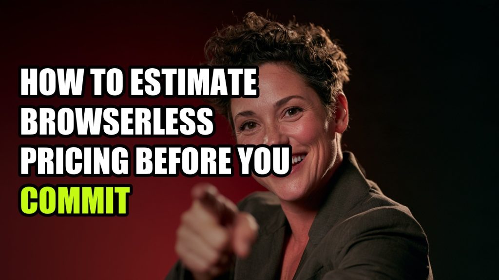 How to Estimate Browserless Pricing Before You Commit