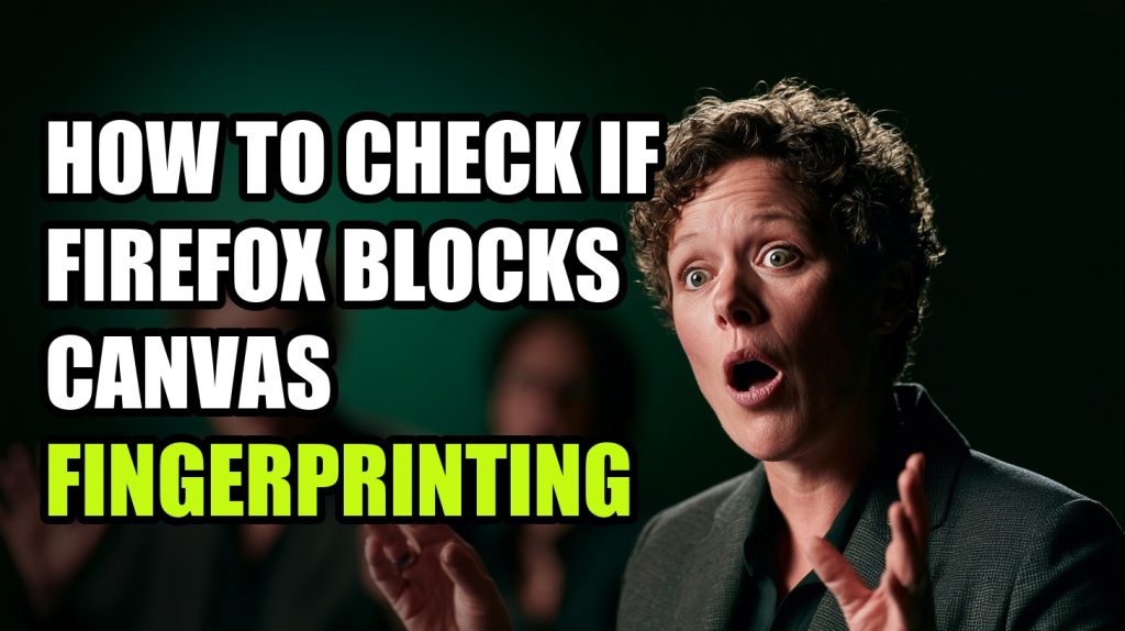How to Check if Firefox Blocks Canvas Fingerprinting