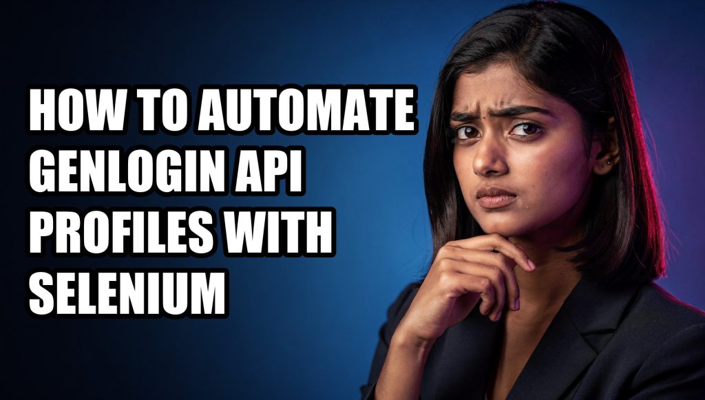 How to Automate GenLogin API Profiles With Selenium