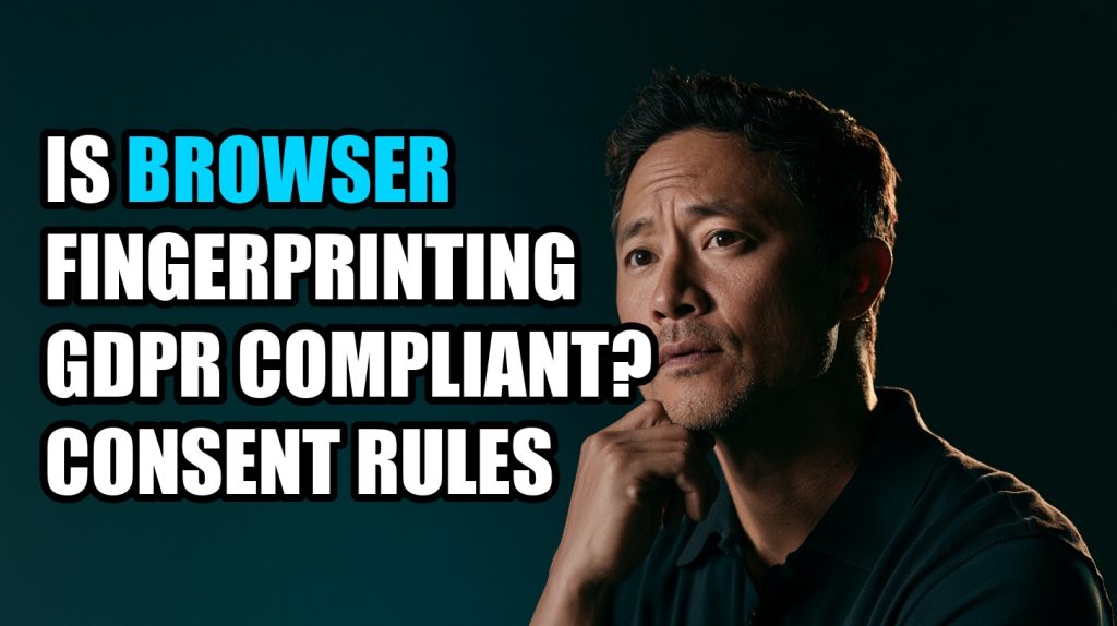 Is Browser Fingerprinting GDPR Compliant? Consent Rules